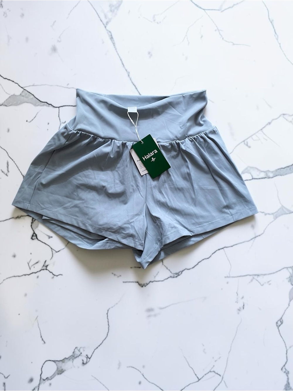 HALARA Sky Blue High-Rise Athletic Shorts